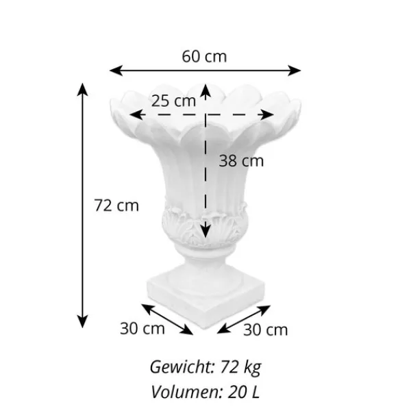 Gartendekoparadies Jardinières-Grande fleur comme vase à plantes