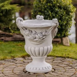 Gartendekoparadies Jardinières-Grande jardinière à motif de roses
