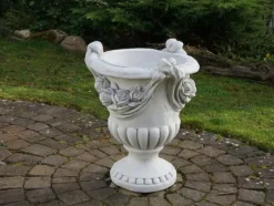 Gartendekoparadies Jardinières-Grande jardinière à motif de roses