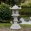 Gartendekoparadies Lanternes En Pierre-Grande lampe en pierre Tachi-gata