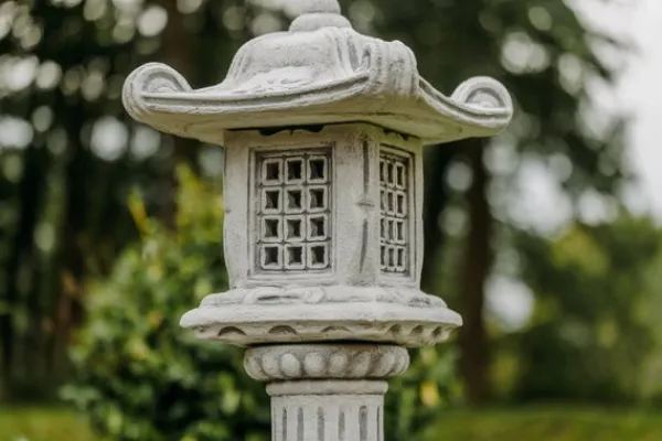 Gartendekoparadies Lanternes En Pierre-Grande lampe en pierre Tachi-gata