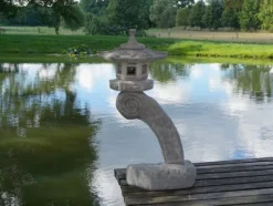 Gartendekoparadies Lanternes En Pierre-Grande lampe japonaise en pierre Rankei