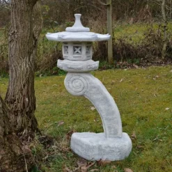 Gartendekoparadies Lanternes En Pierre-Grande lampe japonaise en pierre Rankei