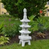 Gartendekoparadies Lanternes En Pierre-Grande pagode japonaise en pierre