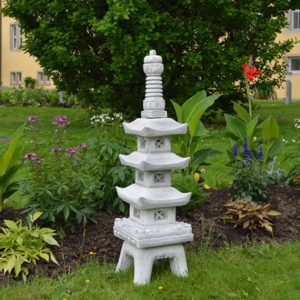 Gartendekoparadies Lanternes En Pierre-Grande pagode japonaise en pierre