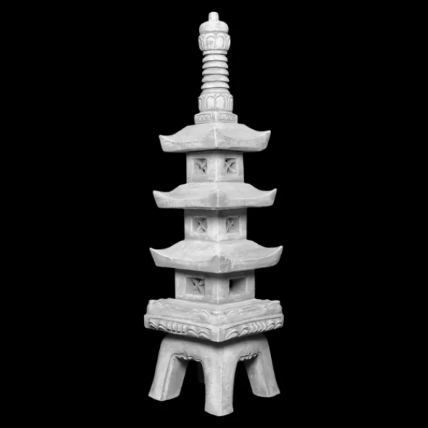 Gartendekoparadies Lanternes En Pierre-Grande pagode japonaise en pierre