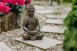 Gartendekoparadies Bouddhas-Grande statue de Bouddha aux coloris exclusifs