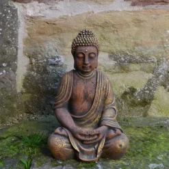 Gartendekoparadies Bouddhas-Grande statue de Bouddha aux coloris exclusifs