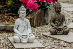 Gartendekoparadies Bouddhas-Grande statue de Bouddha aux coloris exclusifs