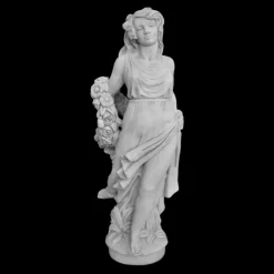 Gartendekoparadies Figures & Statues-Grande statue de femme à la couronne de fleurs