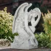 Gartendekoparadies Enfants & Anges-Grande statue d'ange sur socle
