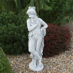 Gartendekoparadies Figures & Statues-Grande statue en pierre ancienne