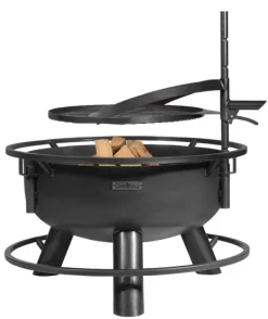 Gartendekoparadies Bols À Feu & Poêles De Jardin-Grille acier naturel 60cm avec poignée pour le foyer «BANDITO» et «MONTANA X»