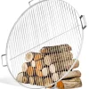 Gartendekoparadies Bols À Feu & Poêles De Jardin-Grille de cuisson en acier inox 60 cm avec 4 poignées à poser sur brasero