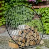 Gartendekoparadies Bols À Feu & Poêles De Jardin-Grille de cuisson en acier avec 4 poignées