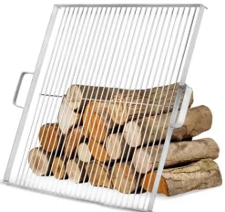 Gartendekoparadies Bols À Feu & Poêles De Jardin-Grille de cuisson en acier inox 44x44 cm pour braséro 60 cm