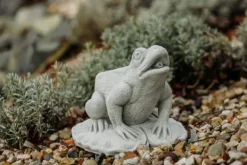 Gartendekoparadies Animaux-Grosse grenouille avec cours d'eau