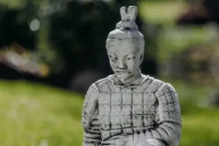 Gartendekoparadies Figures & Statues-Guerrier chinois en terre cuite