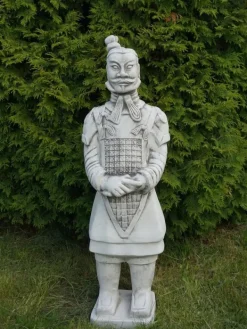 Gartendekoparadies Figures & Statues-Guerrier chinois en terre cuite