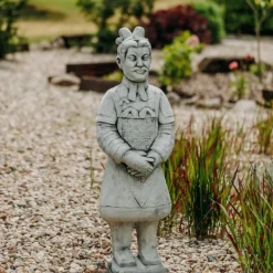 Gartendekoparadies Figures & Statues-Guerrier chinois en terre cuite en uniforme de général