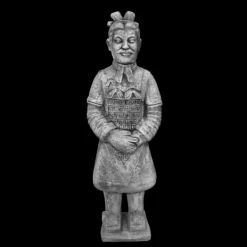 Gartendekoparadies Figures & Statues-Guerrier chinois en terre cuite en uniforme de général