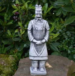 Gartendekoparadies Figures & Statues-Guerrier Chinois en Terre Cuite - Motif II