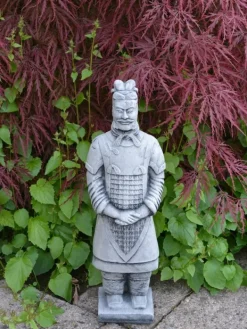 Gartendekoparadies Figures & Statues-Guerrier Chinois en Terre Cuite - Motif II