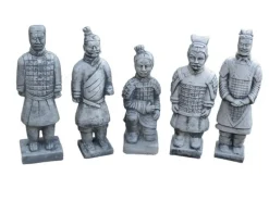 Gartendekoparadies Figures & Statues-Guerrier Chinois en Terre Cuite - Motif II