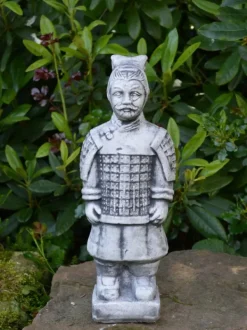 Gartendekoparadies Figures & Statues-Guerrier debout en terre cuite