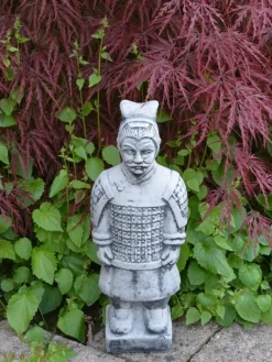 Gartendekoparadies Figures & Statues-Guerrier debout en terre cuite
