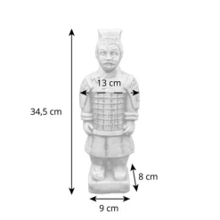 Gartendekoparadies Figures & Statues-Guerrier debout en terre cuite