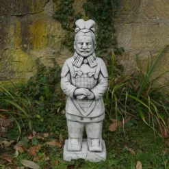 Gartendekoparadies Figures & Statues-Guerrier moyen en terre cuite