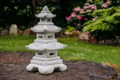 Gartendekoparadies Lanternes En Pierre-Immense pagode japonaise en pierre