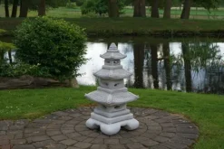 Gartendekoparadies Lanternes En Pierre-Immense pagode japonaise en pierre