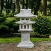 Gartendekoparadies Lanternes En Pierre-Immense salon de thé japonais
