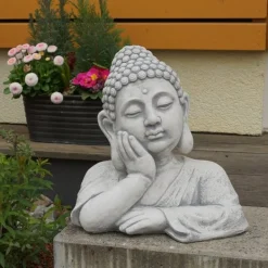 Gartendekoparadies Bouddhas-Imposant buste de bouddha