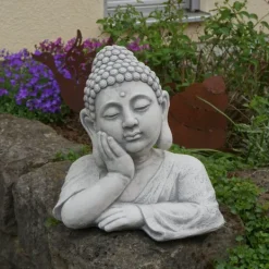 Gartendekoparadies Bouddhas-Imposant buste de bouddha