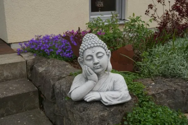Gartendekoparadies Bouddhas-Imposant buste de bouddha