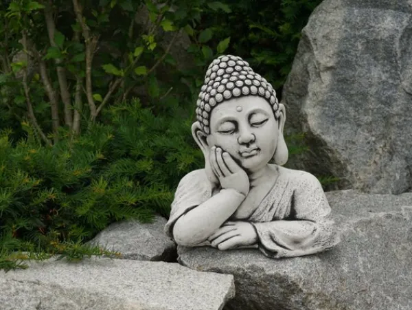 Gartendekoparadies Bouddhas-Imposant buste de bouddha