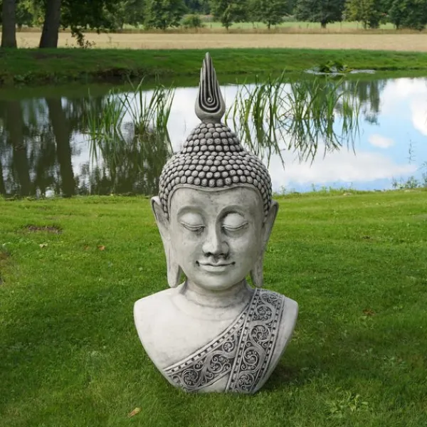 Gartendekoparadies Bouddhas-Imposant buste de bouddha