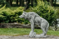 Gartendekoparadies Animaux-Imposante statue de loup