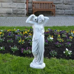 Gartendekoparadies Figures & Statues-Imposante statue d'une femme avec une cruche d'eau