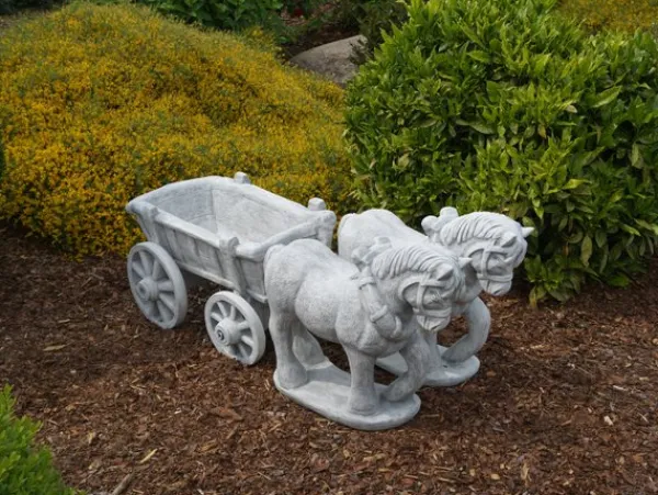 Gartendekoparadies Jardinières-Impressionnante équipe de chevaux