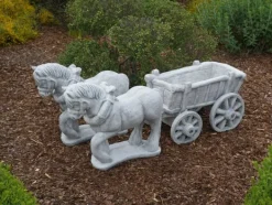 Gartendekoparadies Jardinières-Impressionnante équipe de chevaux