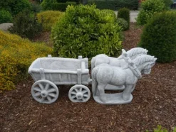 Gartendekoparadies Jardinières-Impressionnante équipe de chevaux