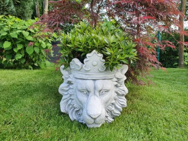 Gartendekoparadies Jardinières-Jardinière à motif de lion