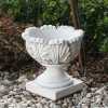 Gartendekoparadies Jardinières-Jardinière avec feuille de chêne