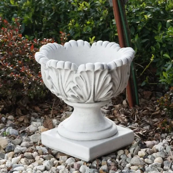Gartendekoparadies Jardinières-Jardinière avec feuille de chêne