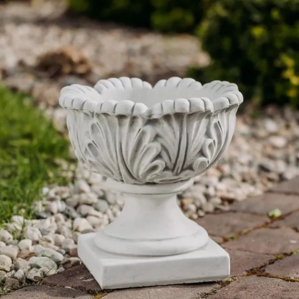Gartendekoparadies Jardinières-Jardinière avec feuille de chêne