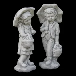 Gartendekoparadies Enfants & Anges-Jeune couple avec parapluie